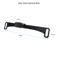 Caméra de recul de voiture AHD 1080P, montage caché sur plaque d'immatriculation, haute résolution 170 °   Guide de vision grand angle pour les situations de faible luminosité