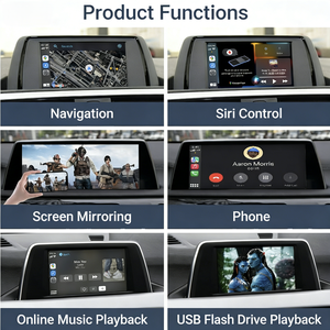 CCC CIC NBT 3ชุด E90/E91/E92/E93ไร้สาย Apple <span class=keywords><strong>CarPlay</strong></span> Android Auto GPS ในตัว WiFi โมดูลถอดรหัสมัลติมีเดีย - Product Image 2