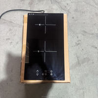   Placa de Inducción HUAZOS de Calidad con 2 Zonas de Calentamiento, Panel Microlite de 4mm, 2 Quemadores, Integrada, Eléctrica