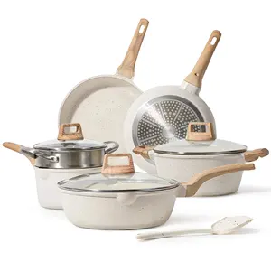 Dessini Non-Stick Cookware Set Panelas Saucepan Set with Iron Cast Construction Pots and Pans Collection for Effortless Cooking