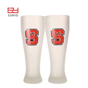Offre Spéciale En Gros Pas Cher Personnalisé Logo Impression Machine Fait Stocké Grande Bière 20OZ Pilsner Verre Bière Tasse - Product Image 6