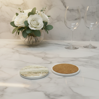Ensemble de sous-verres en céramique moderne, 6 pièces, réutilisables, écologiques, durables, résistants à la chaleur, antidérapants, de qualité alimentaire, isolants, anti-graisse, cadeau pour la maison, 5 mm