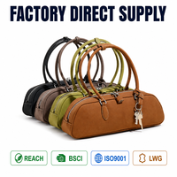 Sacs à main vintage pour femmes avec logo personnalisé 2026, sacs à bandoulière en cuir véritable pour dames, fourniture d'usine