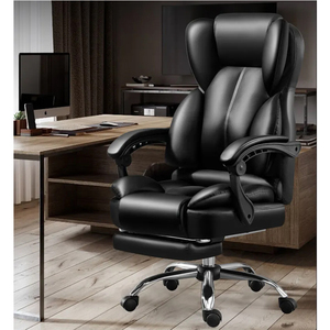<span class=keywords><strong>Chaise</strong></span> de bureau de luxe en cuir inclinable ergonomique avec repose-pieds Cadeira Presidente <span class=keywords><strong>Chaise</strong></span> De Bureau Ergonomique - Product Image 5