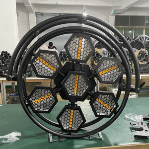 Vòng 7-HALO Hexa LED Pixel 60 Wát ấm trắng RGB LED RETRO Strobe nền sân khấu ánh sáng - Product Image 2