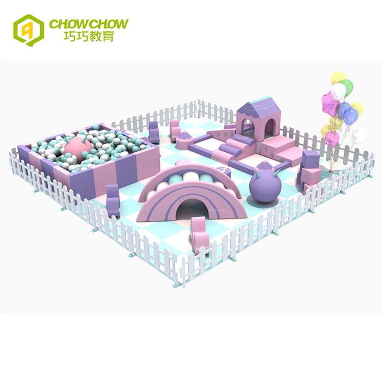 Qiao, поставка с завода, детская белая губка для крытой игровой площадки, мягкая игровая детская вечеринка, набор оборудования для продажи