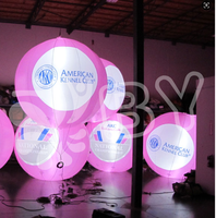 Ballon lumineux gonflable géant décoratif à suspendre pour club, prix usine