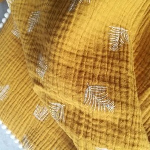 Couverture d'emmaillotage de luxe pour bébé <span class=keywords><strong>en</strong></span> coton tissé 100 %, toutes saisons, avec design double <span class=keywords><strong>gaze</strong></span> - Product Image 6