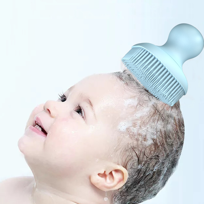 Силиконовая щетка для тела для ванны, мягкая силиконовая детская Массажная щетка для ванны, щетка для очистки душа для ребенка, младенца