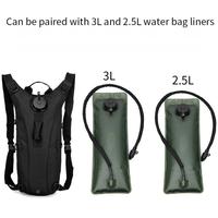 Sac à dos d'hydratation tactique 20-36L imperméable camouflage avec système Molle, fermeture éclair, sac à eau en nylon pour randonnée en extérieur