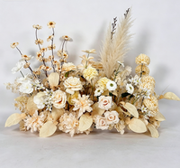 Ensemble de fleurs artificielles ChampagneSilk pour mariage, panneau de bienvenue, arrangement de vase, décoration de toile de fond pour cérémonie et réception de mariage, vente en gros