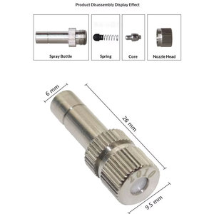 Boquilla de Pulverización de Baja Presión para Atomización Fina de Metal de 0.1-0.6 mm, Boquilla de Nebulización para Enfriamiento - Product Image 2
