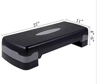 Plateforme de step réglable en hauteur de 68 cm pour l'exercice physique en salle de sport et l'entraînement