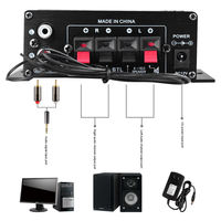 800W bleu T 5.0 AK370 HIFI numérique stéréo maison voiture 12V télécommande amplificateur de puissance