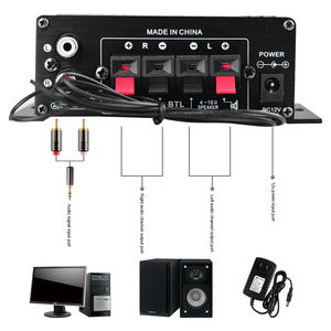 800W bleu T 5.0 AK370 HIFI numérique stéréo maison voiture 12V télécommande amplificateur de puissance - Product Image 4