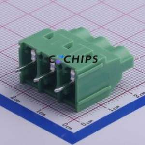 KF7620-7.62-3P Screw Terminal Block Through hole Component (THT),P=7.62mm Connector 1x3P 7.62mm Green Through Hole - Product Image 2