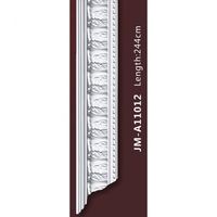 Moulure de plafond/corniche murale décorative en polyuréthane sculpté pour hôtel moderne, en mousse PU, style couronne simple