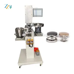 Automatic Button Attaching Sewing Machine / Plastic Snap Button Fixing Machine / Button Attaching Machine Price