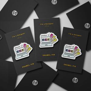 Épingles en émail avec fermoir papillon, vêtements personnalisés - Product Image 3