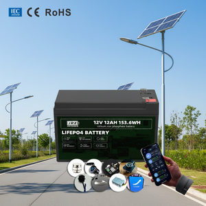 Lithium ion <span class=keywords><strong>12</strong></span> V 12Ah Lfp <span class=keywords><strong>12</strong></span>.8V chu kỳ sâu được xây dựng trong BMS LiFePO4 UPS <span class=keywords><strong>12</strong></span> Volt Marine thuyền Pin gói năng lượng mặt trời ánh sáng - Product Image 1