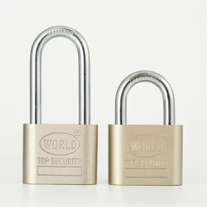 high quality lock cheap candados seguridad Nickle plates square key iron padlock