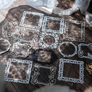 20 Fogli/Confezione Carta Decorativa <span class=keywords><strong>Serie</strong></span> Postino, Carta Base Traforata per Decorazione Bordi Quaderni Fai-da-Te, 6 Modelli - Product Image 4