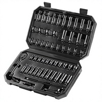 Jeu de douilles à chocs Tuochi 53 pièces, en acier allié au chrome-molybdène, robuste, pour clé à chocs, kit d'outils de réparation automobile, étui souple