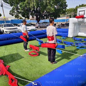 Nuevo salto 36 pies inflable jabonoso campo de fútbol juego de disparos deportes partido pelota competición - Product Image 2