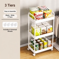 Chariot de rangement pour jouets, étagère à livres, support à collations, organisateur de rangement, accessoires de salle de bain, organisateur de placard, rangement de cuisine avec roulettes