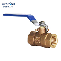 Válvulas de Bola de Paso Completo BMAG 1/2 -4 600 WOG de Servicio Pesado Válvula de Cierre para Agua con Cuerpo de Bronce