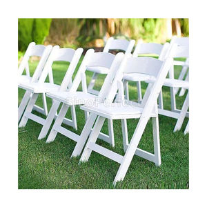 Sillas Blancas de Resina para Bodas y Eventos en Jardín, Sillas Plegables de Resina Plástica para Exteriores, Sillas Plegables Blancas para Eventos - Product Image 2