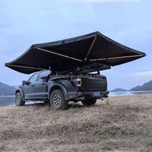 WILD CLOUD Tente de Toit Étanche à la Pluie avec Auvent Latéral de Voiture D-Zip 270 Plus 360 Degrés pour le Camping avec 4 Bandes LED, Vente en Gros - Product Image 4