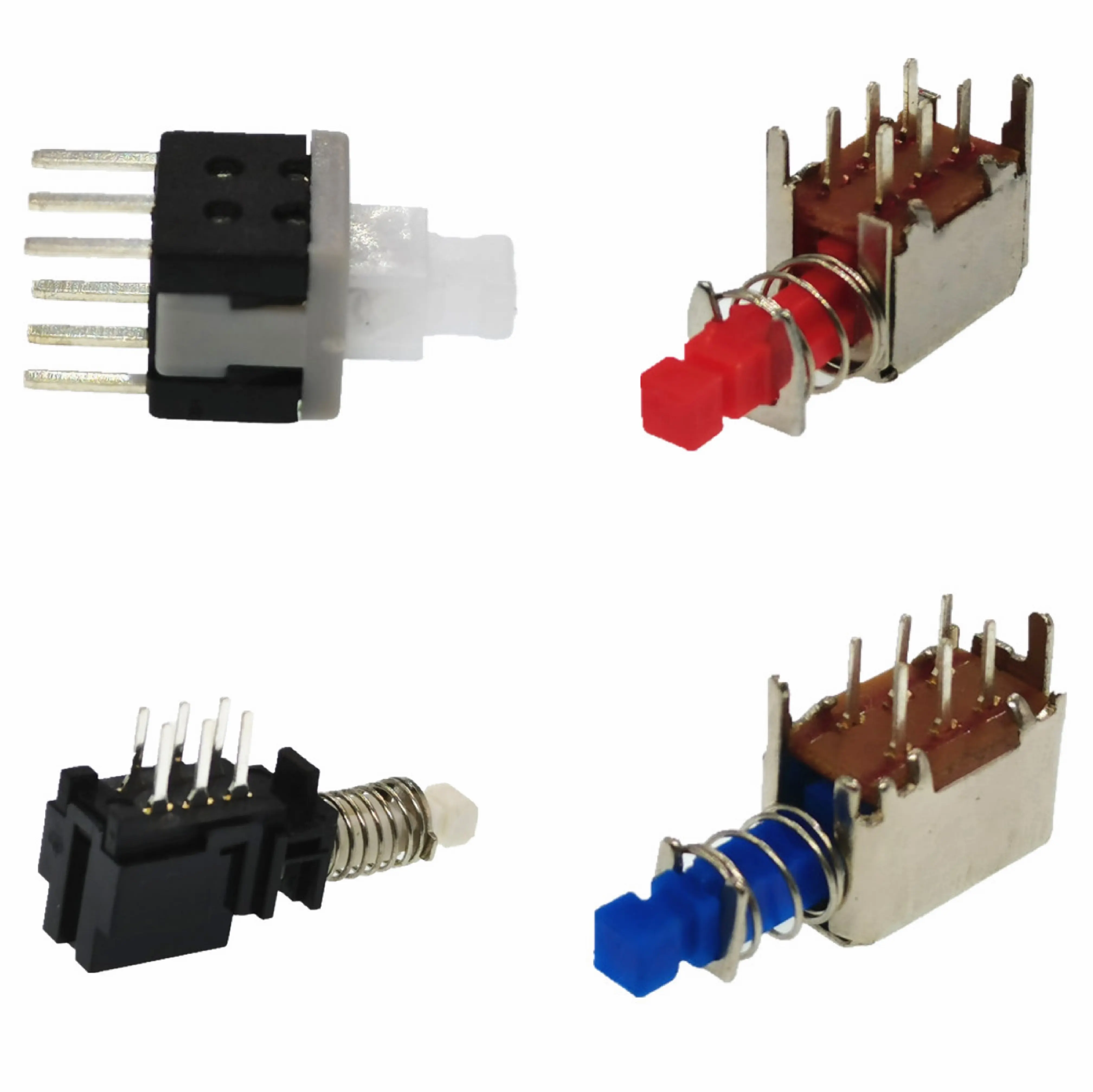 Mini Micro Dọc Bảng Chuyển Đổi Không Khóa 6 Pin Hình Chữ Nhật Thiết Lập Lại Trượt Nút Ấn Chuyển