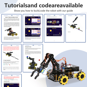ACEBOTT OEM ODM Set mobil lengan <span class=keywords><strong>Robot</strong></span> edukasi Stem ESP32 4WD WIFI kontrol aplikasi DIY pemrograman Coding <span class=keywords><strong>Kit</strong></span> lengan <span class=keywords><strong>Robot</strong></span> DIY UNTUK <span class=keywords><strong>Arduino</strong></span> - Product Image 6