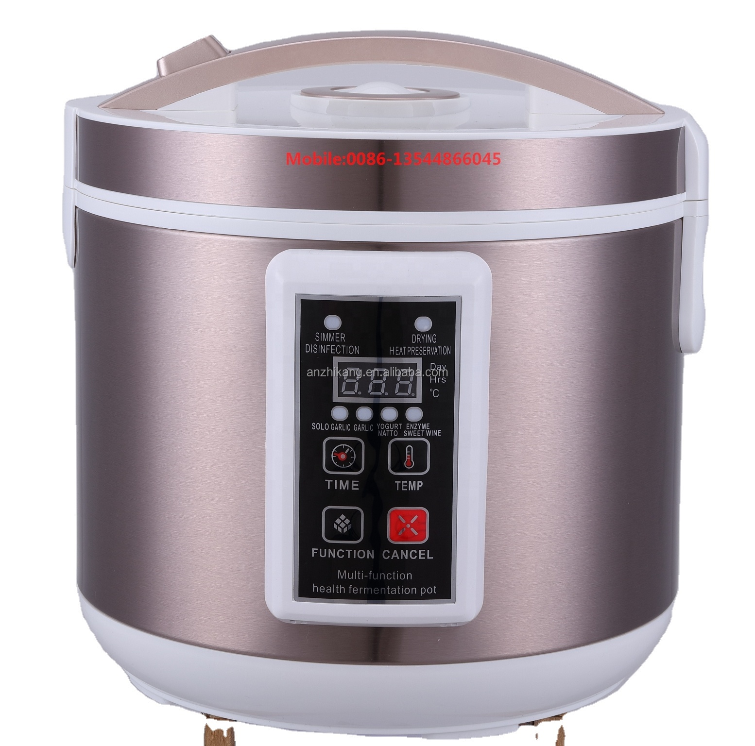 AZK115-2 Multi Functional Black Garlic Cooker / Natto Fermenter Machine /Yougurt Maker for Home Use