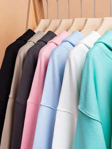 เสื้อสเวตเชิ้ตผ้าฟลีซบุขน ทรงหลวม น้ำหนัก 300 กรัม ผลิตจากผ้าสแปนเด็กซ์/โพลีเอสเตอร์ สำหรับผู้ชายและผู้หญิง ฤดูใบไม้ผลิ รุ่น H5584 ผลิตโดยผู้ผลิตโดยตรง รับผลิตตามสั่ง - Product Image 5