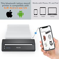 Mesin Fotokopi Stencil Termal Mini Portabel VLOXO Renewable, Printer Tato Kertas A4, Mesin Tato Nirkabel