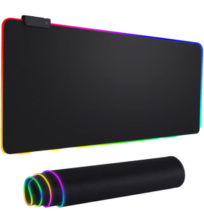 Benutzer definierte große LED-Gaming RGB-Mauspad Hersteller Mouse pad, rutsch feste Gummi basis Computer Tastatur Pad Matte USB-Stecker - Product Image 1