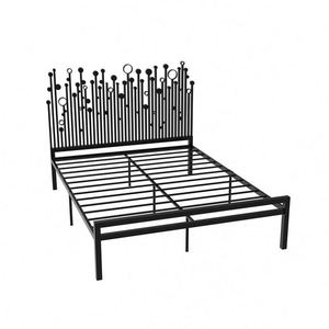 Lit <span class=keywords><strong>en</strong></span> <span class=keywords><strong>fer</strong></span> à cadre métallique de style traditionnel antique fabriqué <span class=keywords><strong>en</strong></span> Chine pour la maison - Product Image 3