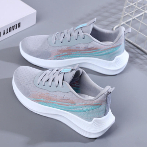 High Quality Lace-Up Fly Knit Upper Casual Sports <b>Shoes</b> for Women and Men Fashion Trend PVC Outsole for Walking style <b>shoes</b> - Product Image 2