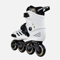 Patins à roulettes professionnels d'extérieur HEAD en aluminium réglable, 4 roues, en or blanc, avec roulements ABEC-7 en acier au carbone