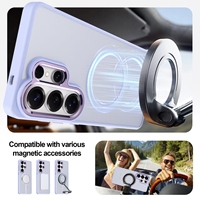 Étui de téléphone magnétique semi-transparent anti-chute Meracly Skin Feel Eagle Eye adapté à Samsung Galaxy S24 ultra S26 Plus