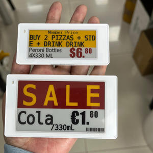 ป้ายราคาอิเล็กทรอนิกส์แบบไร้สายสำหรับซูเปอร์มาร์เก็ตและโรงกลั่นไวน์ ขนาด 2.6 นิ้ว พร้อมจอแสดงผล E-Ink ระบบ ESL/EAS - Product Image 1