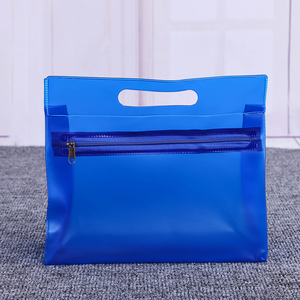 Borsa per il Trucco Impermeabile Nera Personalizzabile di Alta Qualità con Logo, Sacchetto in Plastica con Chiusura a Zip per Imballaggio - Product Image 2
