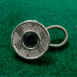 DK-348CB Prolongateur de bouton de pantalon 19 mm |   Bouton rond en métal avec logo en relief, sans nickel, style classique - Product Image 1