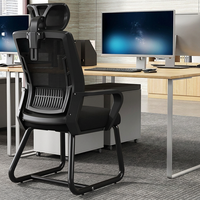 Chaise de bureau ergonomique à prix de gros, design moderne, pivotante, en maille, avec appui-tête réglable pour le bureau à domicile