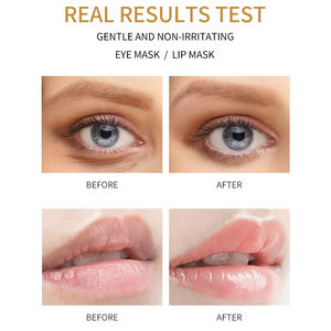 Masque hydratant profond bio aux herbes pour les yeux et les lèvres, patchs de collagène cristallin sous les yeux anti-cernes, marque privée - Product Image 6