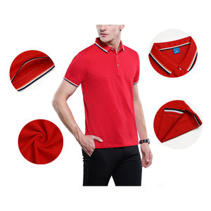 Nuevo diseño al por mayor logotipo personalizado de manga corta Slim Fit hombres polos de manga corta Fit Polos - Product Image 5