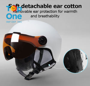 Casque de sport de neige portable TopOne avec lunettes anti-UV et cache-oreilles détachables pour hommes et femmes pour le snowboard et le patinage - Product Image 2