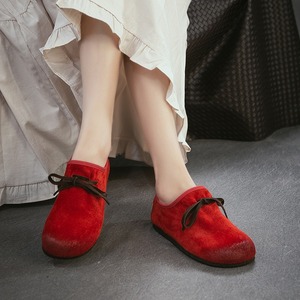 รองเท้าโลฟเฟอร์หนังแท้สไตล์ศิลปะแบบใหม่รับฤดูใบไม้ผลิ หนังวัวชั้นบนสุด ใช้งานได้หลากหลาย เหมาะกับทุกโอกาส รองเท้าผู้หญิงสำหรับใช้ในชีวิตประจำวัน - Product Image 3